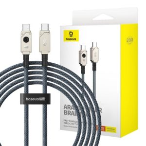 Baseus Unbreakable Series Fast Charging Data Cable Type-C to Type-C 100W 2m Compatible for iPhone 15 16 Series
